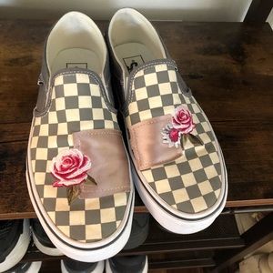 Vans Asher grey and pink rose sneakers